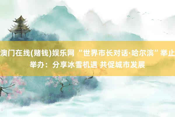 澳门在线(赌钱)娱乐网 “世界市长对话·哈尔滨”举止举办：分享冰雪机遇 共促城市发展