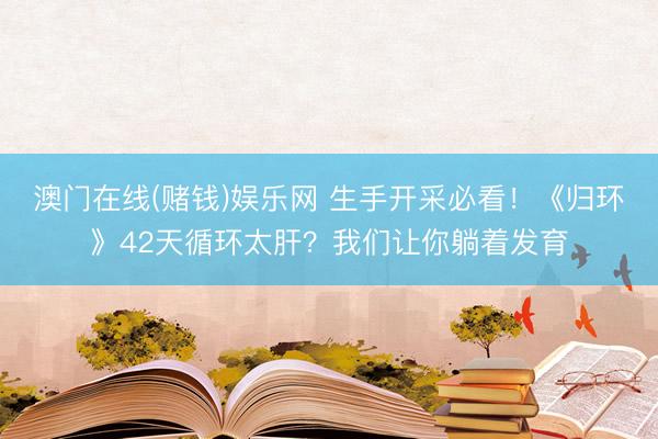 澳门在线(赌钱)娱乐网 生手开采必看！《归环》42天循环太肝？我们让你躺着发育