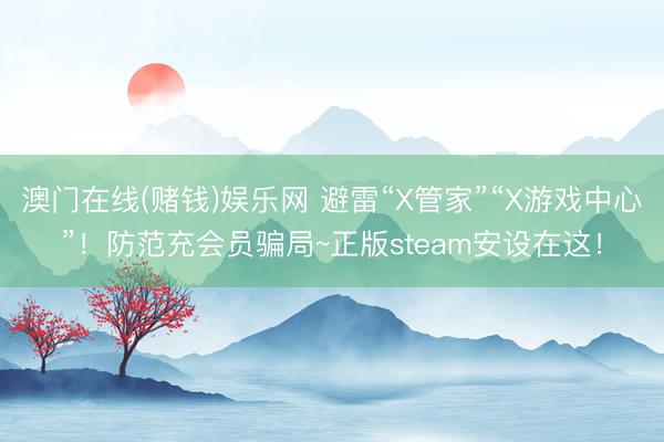 澳门在线(赌钱)娱乐网 避雷“X管家”“X游戏中心”！防范充会员骗局~正版steam安设在这！