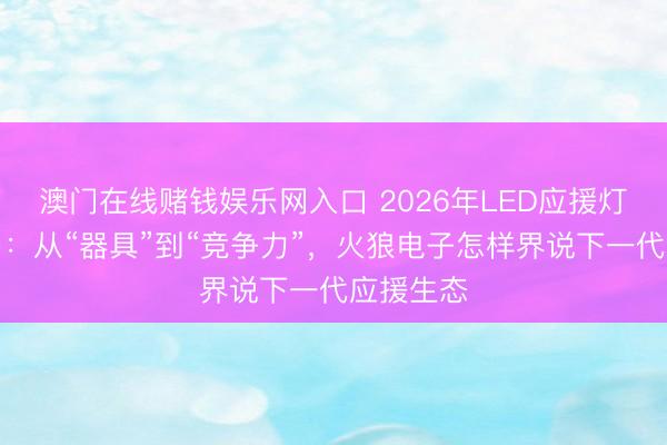 澳门在线赌钱娱乐网入口 2026年LED应援灯行业变局：从“器具”到“竞争力”，火狼电子怎样界说下一代应援生态